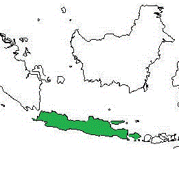 Map showing distribution of the species