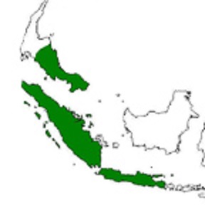 Map showing distribution of the species